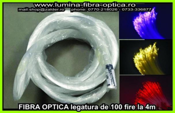 Fibra optica 0.75mm legatura de 100 fire/4m