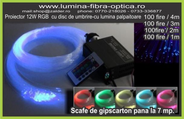 Kit 10W RGBW cu disc si 100/4m+100/3m+100/2m+100/1m