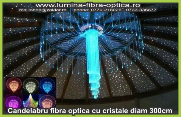 Candelabru fibra optica D300cm