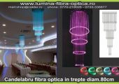 Candelabru fibra optica D 80cm in trepte