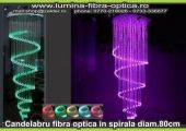 Candelabru fibra optica D80 spiralat