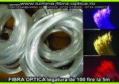 Fibra optica 0.75mm legatura de100 fire/5m
