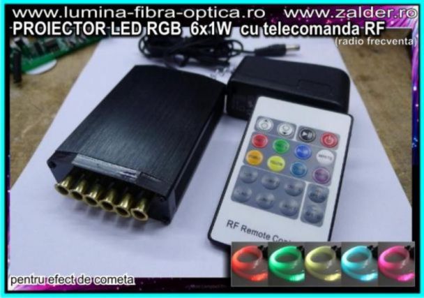 Proiector 6x1w efect de cometa